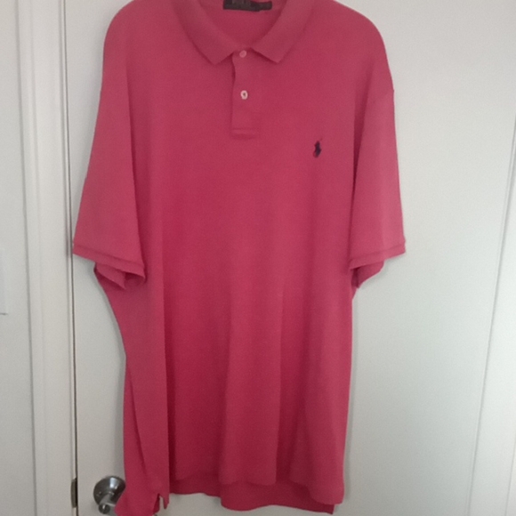 Ralph Lauren Salmon Pink Polo Shirt - Picture 1 of 3